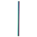 5pcs Reusable Stainless Steel Drinking Straws with Cleaning Brush (Colorful A