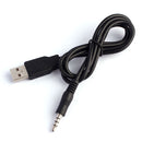 3.5mm AUX Audio To USB 2.0 Male Charge Cable Adapter Cord For Car MP3 Tide