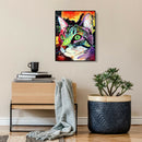 Cat 5D DIY Full Round Diamond Painting Animal Rhinestones Drawings (B2426)