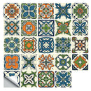 24pcs PVC Waterproof Self-adhesive Oil Proof Tile Stickers (10x10cm ET101) A