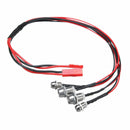 Headlight 2pcs Front+Back LED Light Kit For WPL B14/16/42 C14/24 RC Car Truck