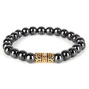 Magnetic Bracelet Crystal Black Bead Hematite Stone Health Care Jewel BX