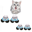 8 PCS Anti-Slip Knit Socks for pets Rubber Reinforcement for Indoor Wear, Slip