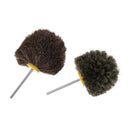 2pcs 6mm Shank Flower Head Pig & Horse Hair Polishing Buffing Brush High