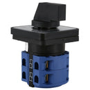 AC660V 25A 2-Pole 3-Position Momentary Plastic Rotary Changeover Switch F9F9