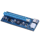 Only Card 6pin PCI-E USB3.0 1x to 16x Extender Riser Card for BTC Mining