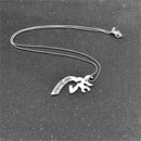 Words "Her Buck&his Doe" Love Elk Chain Necklace for Couple Lovers Pip ES