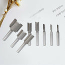8Pcs/Set Shank 1/4" Dia Straight Router Bit Milling Slot Cutter Woodwork Tool mh