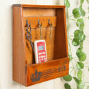 Retro Wall Mounted Key Holder House Hooks Box Wooden Case Storage Cabinet Ra Hn