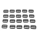 20pcs 25mm Plastic Tri-glide/Triglide Slides for Belt Backpack DIY Buttons