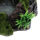 1xPlant Moss Decor Reptile Feeding Bowl Tortoise Gecko Bearded Dragon Water Dish