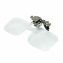Clear HD Lens Folding Magnifying Glasses Clip On Precise Magnifier Flip Lou