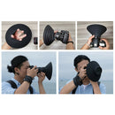2Pcs S & L Anti-Reflective Silicone Lens Hood Cover for DSLR Camera Black