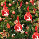 Christmas Tree Pendant Cute Ball Ornaments Home Decor for Xmas (A-9.7cm) A