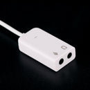 USB 7.1 Sound Card External Independent Computer Desktop With Cable Free Driv BX