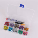 100 Auto Flat Fuses 3/4/5 / 7.5 / 10/15/20/25/30 / 35A + Test Pin