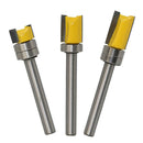 Woodworking 6mm Shank Flush Trim Pattern Router Cutter Bit Bearing