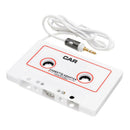 3.5mm Universal In Car Audio Cassette Adapter for Smartphones MP3 MP4 (White)
