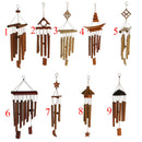 Pack of 2 Bamboo Wind Chime Bells, Lucky Fengshui Ornament, Unique Gifts