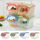 Dried Food Storage Sealed Box With Measuring Cup Plastic Kitchen Cereal Flo