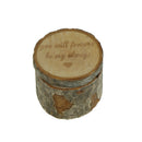 Rustic Wedding Engagement Ring Box Bearer Custom Wooden Ring Holder Case Gift FT
