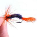 96pcs Insect Fishing Artificial Bait Single Dry Lure Treble Salmon Trout