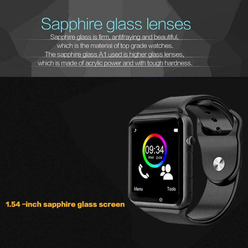 A1 Intelligent Watch 1.54 inch Touch Screen Wristband Support SIM 32G TF Card