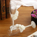 2Pcs/Set Wedding Glasses Personalized Champagne Flutes Crystalline Party Gi