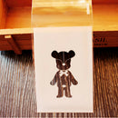 100pcs Bear Candy Cookies Biscuit Baking Packaging Bag Self-adhesive Wedding FT