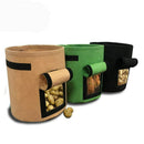 Potato Grow Bag, 3 Pack Potato Planter Bag/Plant Pots,7-Gallon Window VegetaH8H5