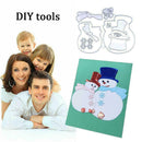 Snowman Couple Cutting Dies Stencil DIY Scrapbook Cards Embossing Album L9V9