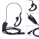 2 Pin Earpiece Mic PTT Headset for BAOFENG Kenwood Retevis Two Way Radios