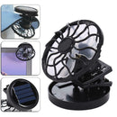 Sun Solar Powered Cooling Fan Clip-On Mini Solar Panel Cell Beach Outdoors