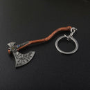 God of War 4 Leviathan Key Chain Metal Keyrings Kratos Guardian Axe Shape