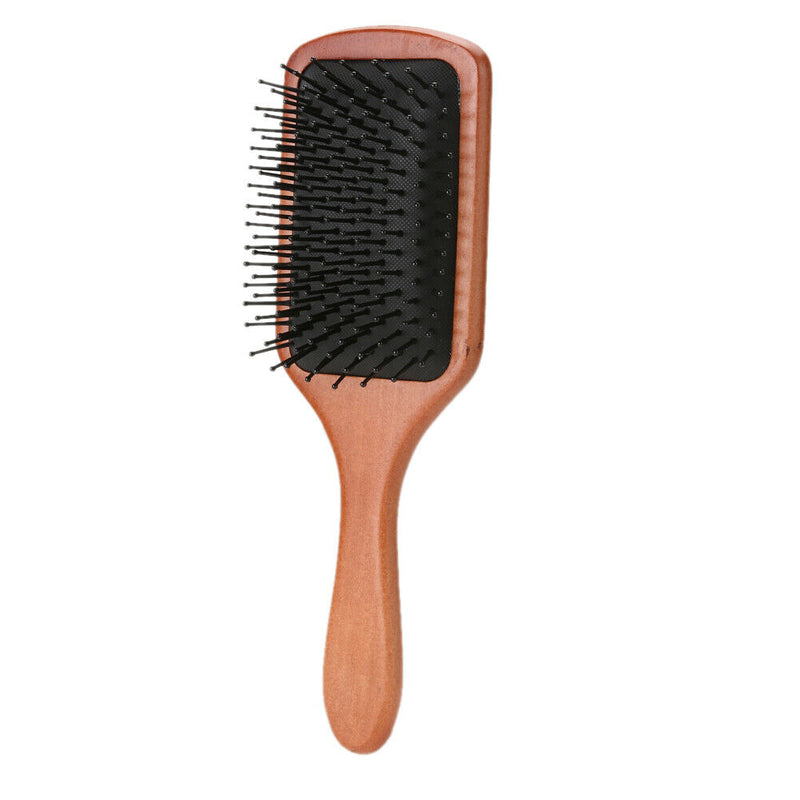 Wooden Paddle Hair Brush Health Care Scale Head Massage Comb