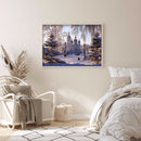 Diamond Painting Snowy Scenery 5D Full Round Wall Picture 40x30cm (V697)