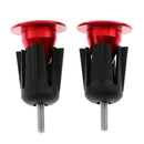 2 Pair Cycle Bike Handlebar End Plugs Bicycle Handle Bar Grips Cap Black Red