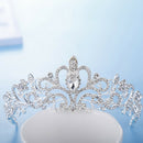 Women Girls Elegant Wedding Bride Crown Headwear Rhinestone Tiaras Cute Gif Gw