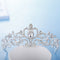 Women Girls Elegant Wedding Bride Crown Headwear Rhinestone Tiaras Cute Gif Gw