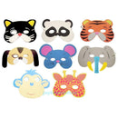 10PCS/set Assorted EVA Foam Animal Face for Kids Childrens Birthday Party