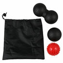 Massage Ball Set 1 Lacrosse Ball + 1 Double Lacrosse Ball + 1 Spiky Ball fo