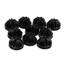 10 pcs   Black Plastic Grid Cube Organizer Connectors for wire storage cubes