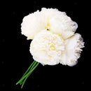 5Pc Wedding Bouquet Handmade Peony Floral Bridal Hydrangea Decors Milk White
