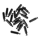 40 Pieces Fishing Lures Black Rattles Insert Tube Shake Attract Accessories