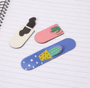 3Pcs /Set Fresh Cute Cactus Magnetic Bookmarks Stationery Office School Supply