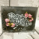 12.4cm Happy Birthday Metal Cutting Dies Stencils DIY Scrapbooking Paper Card #