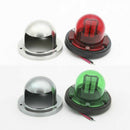 2X 8 LED Marine Bow Boat Yacht Navigation Green Red Light 12V Stainless Steel f+