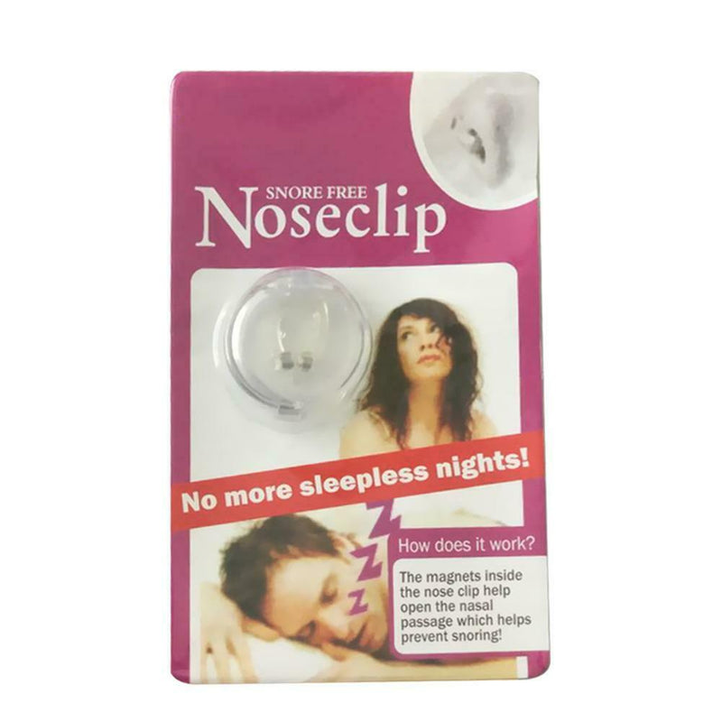 Silicone Magnetic Anti Snore Stop Snoring Nose Clip Sleep Tray w/Case (A)