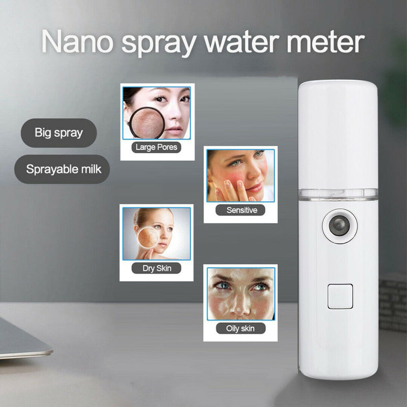 30ml USB Portable Rechargeable Face Nano Mist Sprayer Aroma Diffuser Humidifier