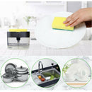 2pcs Kitchen Dish Soap Dispenser and  Sponge Holder Soap Caddy Rust proof